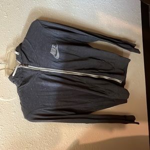 Gray Nike zip up hoodie